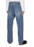 Back View - Click To Enlarge - WOOYOUNGMI - Washed Cotton Straight Leg Jeans