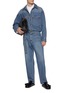 Figure View - Click To Enlarge - WOOYOUNGMI - Washed Cotton Straight Leg Jeans