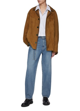 Figure View - Click To Enlarge - WOOYOUNGMI - Front Button Leather Jacket