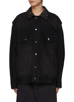 Main View - Click To Enlarge - WOOYOUNGMI - Dark Washed Denim Jacket