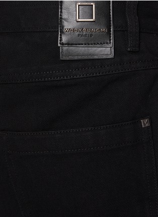  - WOOYOUNGMI - Dark Wash Flared Leg Jeans