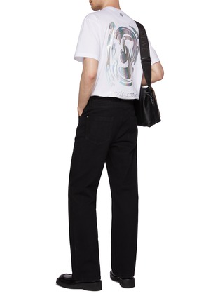 Figure View - Click To Enlarge - WOOYOUNGMI - Dark Wash Flared Leg Jeans