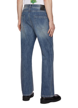 Back View - Click To Enlarge - WOOYOUNGMI - Medium Wash Cotton Flared Leg Jeans