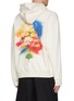 Back View - Click To Enlarge - WOOYOUNGMI - Square Logo Floral Print Cotton Hoodie