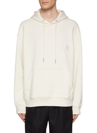Main View - Click To Enlarge - WOOYOUNGMI - Square Logo Floral Print Cotton Hoodie
