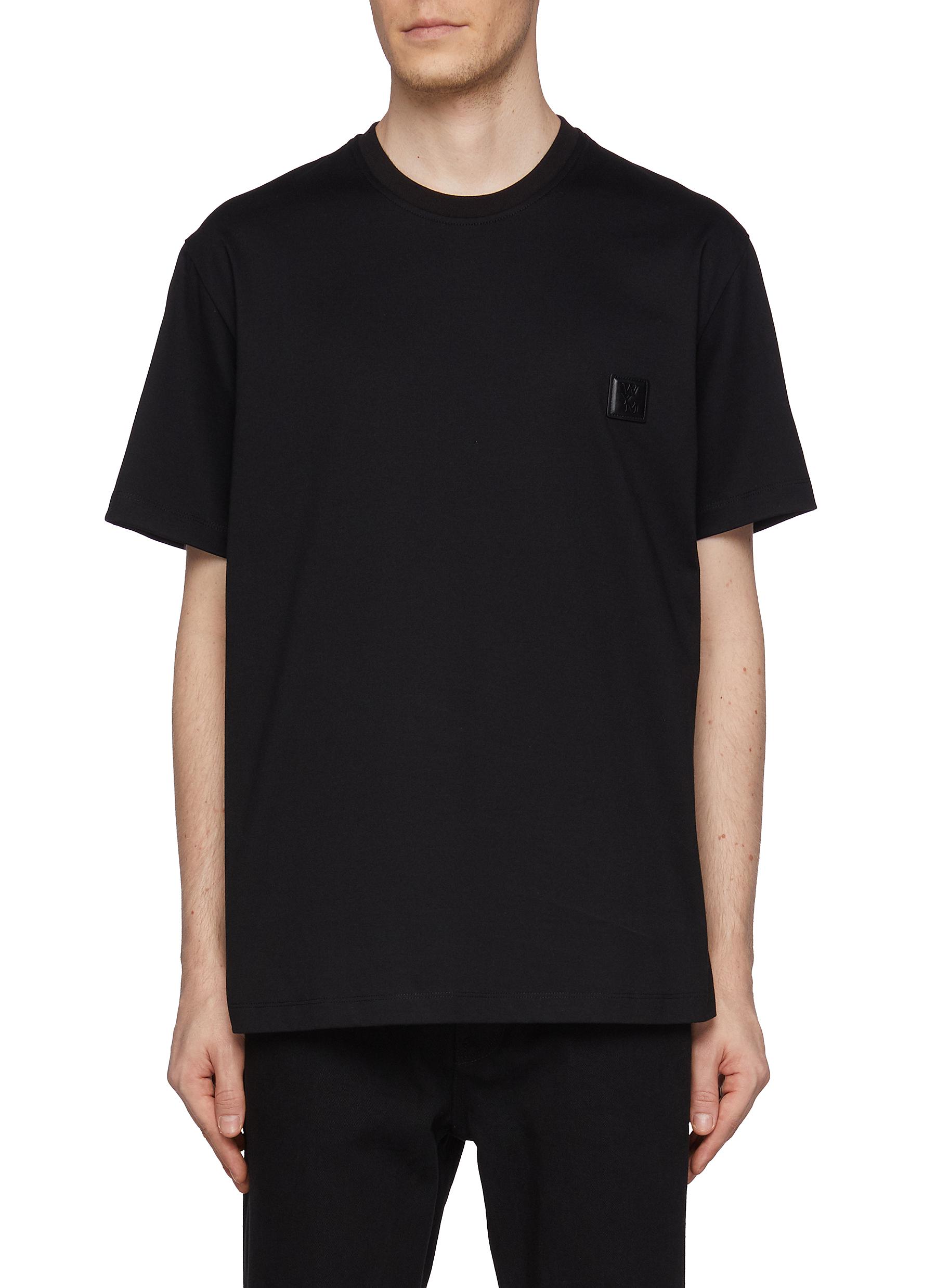 WOOYOUNGMI | Square Logo Cotton T-Shirt | Men | Lane Crawford