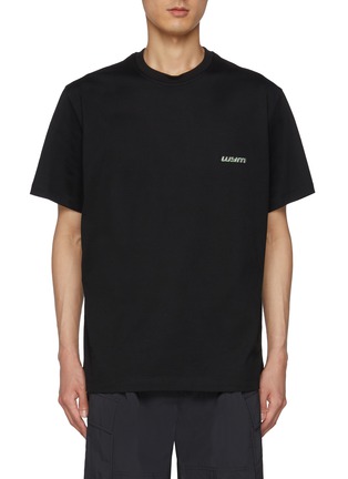 WOOYOUNGMI | WYM Logo Afterimage Print Cotton T-Shirt | Men | Lane Crawford