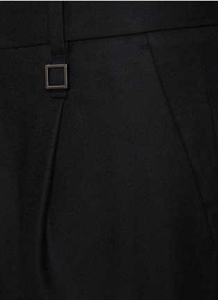 - WOOYOUNGMI - Pleated Wool Blend Flared Leg Pants