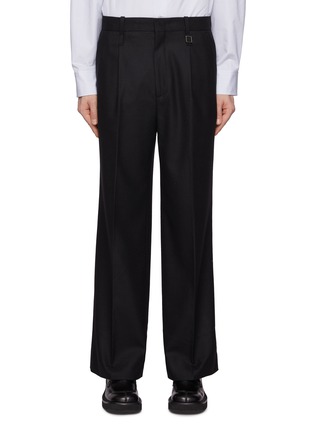 Main View - Click To Enlarge - WOOYOUNGMI - Pleated Wool Blend Flared Leg Pants