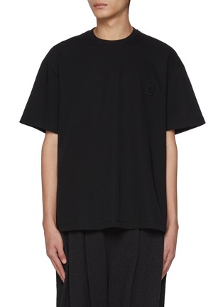 Main View - Click To Enlarge - WOOYOUNGMI - Square Logo Floral Print Cotton T-Shirt