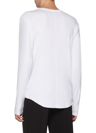 Back View - Click To Enlarge - ATTACHMENT - Rounded Hem Long Sleeve T-shirt