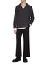 Figure View - Click To Enlarge - ATTACHMENT - Rounded Hem Long Sleeve T-shirt