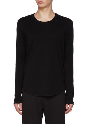 Main View - Click To Enlarge - ATTACHMENT - Rounded Hem Long Sleeve T-shirt