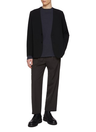 Figure View - Click To Enlarge - ATTACHMENT - Collarless Single Breasted Blazer