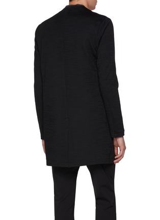 Back View - Click To Enlarge - ATTACHMENT - Smooth Buttonless Wool Cardigan