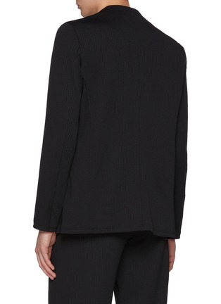 Back View - Click To Enlarge - ATTACHMENT - Stretch Ribbed Buttonless Cardigan