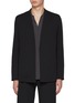 Main View - Click To Enlarge - ATTACHMENT - Stretch Ribbed Buttonless Cardigan