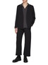 Figure View - Click To Enlarge - ATTACHMENT - Stretch Ribbed Wide Leg Sweatpants