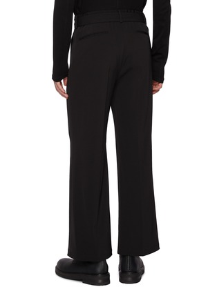 Back View - Click To Enlarge - ATTACHMENT - Belted Stretch Twill Wide Leg Pants