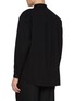 Back View - Click To Enlarge - ATTACHMENT - Mandarin Collar Detachable Scarf Wool Shirt
