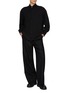 Figure View - Click To Enlarge - ATTACHMENT - Mandarin Collar Detachable Scarf Wool Shirt
