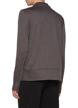 Back View - Click To Enlarge - ATTACHMENT - Smooth Buttonless Knit Cardigan