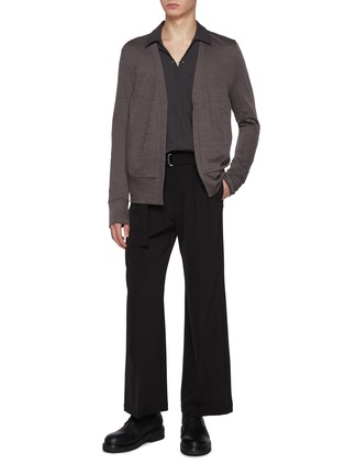 Figure View - Click To Enlarge - ATTACHMENT - Smooth Buttonless Knit Cardigan