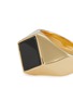 Detail View - Click To Enlarge - EDDIE BORGO - Inlaid Sqaure 12K Gold Signet Ring