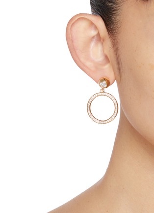 Figure View - Click To Enlarge - EDDIE BORGO - Voyager 12K Gold Hoop Earrings