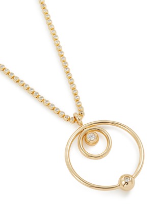 Detail View - Click To Enlarge - EDDIE BORGO - Voyager 12K Gold Pendant Necklace