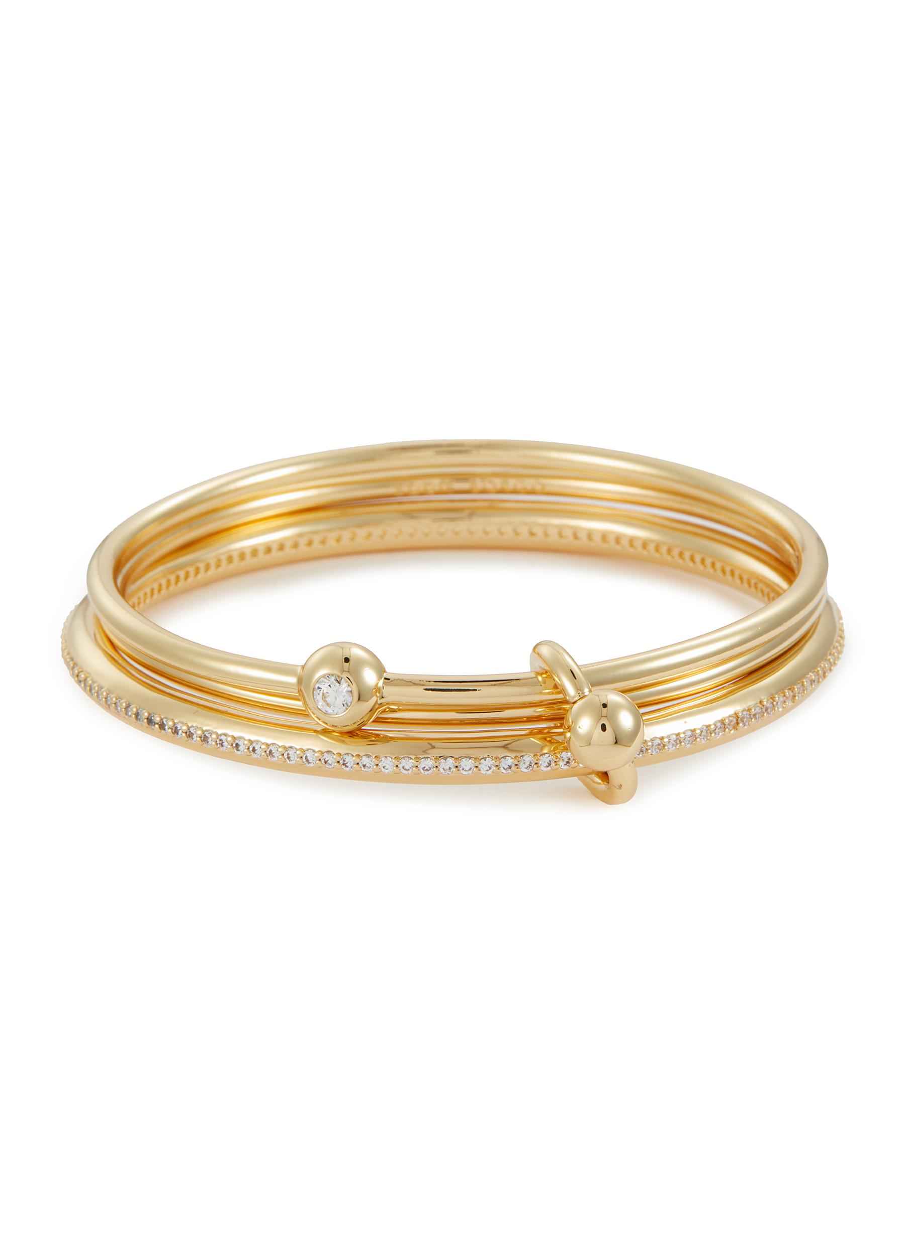 EDDIE BORGO Voyager 12K Gold Bangle Set Women Lane Crawford