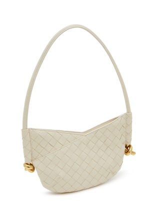 Detail View - Click To Enlarge - BOTTEGA VENETA - Mini Solstice Intrecciato Leather Hobo Bag