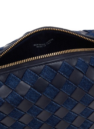 Detail View - Click To Enlarge - BOTTEGA VENETA - Mini Wallace Intrecciato Denim Leather Bag