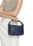 Figure View - Click To Enlarge - BOTTEGA VENETA - Mini Wallace Intrecciato Denim Leather Bag
