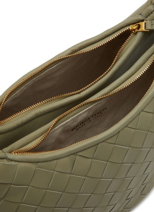 Detail View - Click To Enlarge - BOTTEGA VENETA - Gemelli Intrecciato Leather Crescent Messenger Bag