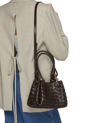 Front View - Click To Enlarge - BOTTEGA VENETA - Small  Andiamo Intrecciato Leather Prarchute Bag