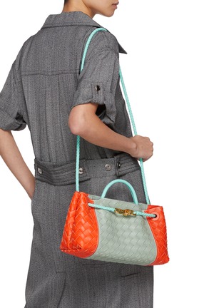 Figure View - Click To Enlarge - BOTTEGA VENETA - Small Andiamo E/W Intrecciato Leather Tote Bag