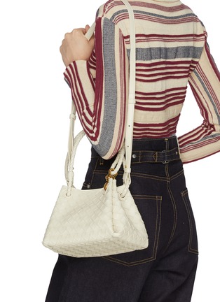 Front View - Click To Enlarge - BOTTEGA VENETA - Small Andiamo Intrecciato Leather Prarchute Bag