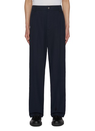 Main View - Click To Enlarge - BOTTEGA VENETA - Backstrap Detail Cotton Twill Pants