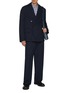 Figure View - Click To Enlarge - BOTTEGA VENETA - Backstrap Detail Cotton Twill Pants