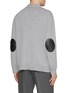 Back View - Click To Enlarge - BOTTEGA VENETA - Intrecciato Elbow Patch Cashmere Blend Cardigan