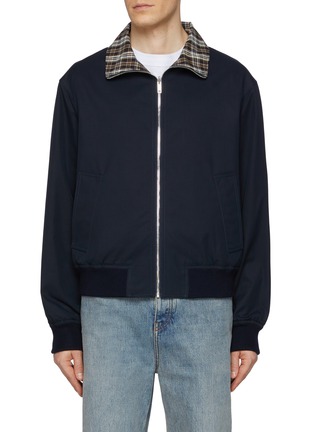 Main View - Click To Enlarge - BOTTEGA VENETA - Stand Collar Reversible Cotton Jacket