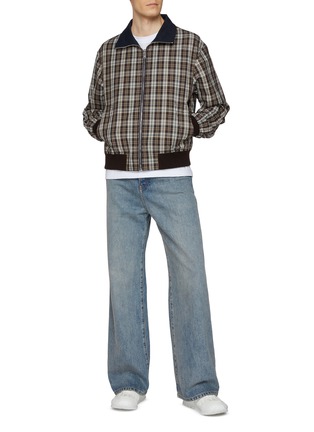 Figure View - Click To Enlarge - BOTTEGA VENETA - Stand Collar Reversible Cotton Jacket