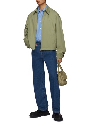 Figure View - Click To Enlarge - BOTTEGA VENETA - Twill Zip Up Jacket