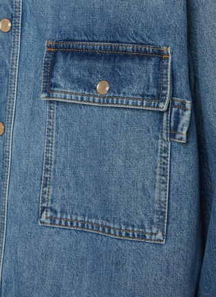  - BOTTEGA VENETA - Vintage Wash Mandarin Collar Denim Shirt