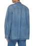 Back View - Click To Enlarge - BOTTEGA VENETA - Vintage Wash Mandarin Collar Denim Shirt
