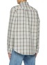 Back View - Click To Enlarge - BOTTEGA VENETA - Compact Chrquered Cotton Shirt