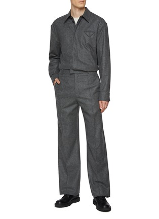 THOM BROWNE | Tricolour Armband Shirt Jacket | DARK BLUE