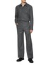 Figure View - Click To Enlarge - BOTTEGA VENETA - Triangle Pocket Flannel Wool Shirt