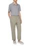 Figure View - Click To Enlarge - JAMES PERSE - Sueded Jersey Cotton Polo Shirt